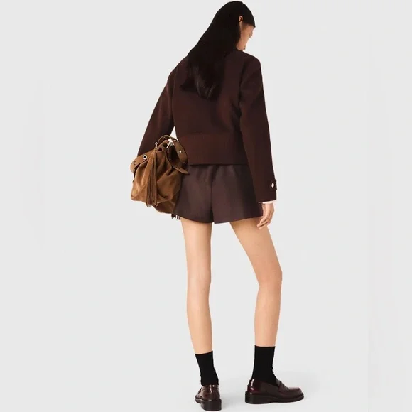 Maje Short cropped coat - Picture 3 of 11